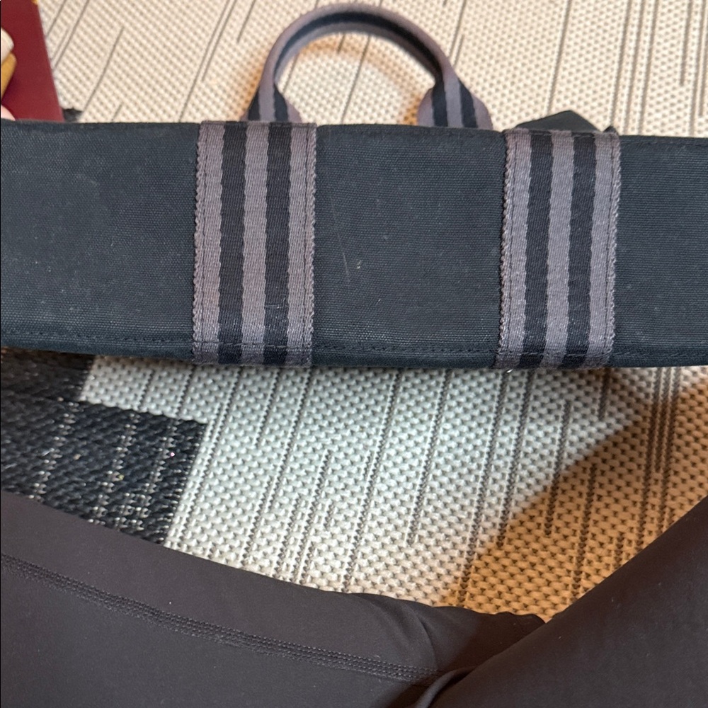 Hermes Black and Gray Canvas Tote - Picture 10 of 10